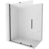 Mexen Velar stumdomoji dušo sienelė Walk-in 130 x 200 cm, matinė 8 mm, juoda - 871-130-000-33-70