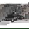 Mexen Velar dušo pertvara, išsiskleidžianti Walk-in 140 x 200 cm, matinis 8 mm, juoda - 871-140-000-33-70