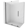 Mexen Velar prausimosi siena su stumdomomis durimis Walk-in 150 x 200 cm, matinė 8 mm, juoda - 871-150-000-33-70