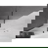 Mexen Velar dušo sienelė, neslidi Walk-in 130 x 200 cm, matinis 8 mm, juoda - 871-130-000-33-70