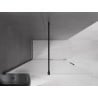 Mexen Velar stumdomoji dušo sienelė Walk-in 130 x 200 cm, matinė 8 mm, juoda - 871-130-000-33-70