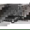 Mexen Velar prausimosi siena su stumdomomis durimis Walk-in 85 x 200 cm, grafito 8 mm, juoda - 871-085-000-43-70