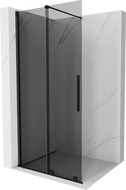 Mexen Velar dušo sienelė stumdomajam Walk-in 100 x 200 cm, grafito spalvos 8 mm, juoda - 871-100-000-43-70