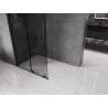 Mexen Velar dušo sienelė stumdomė Walk-in 75 x 200 cm, grafitas 8 mm, juoda - 871-075-000-43-70