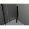 Mexen Velar dušo sienelė stumdomė Walk-in 75 x 200 cm, grafitas 8 mm, juoda - 871-075-000-43-70