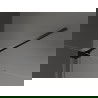 Mexen Velar dušo pertvara su šoniniu įėjimu 80 x 200 cm, grafito 8 mm, juoda - 871-080-000-43-70