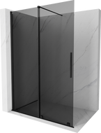 Mexen Velar dušo sienelė stumdomajam Walk-in 140 x 200 cm, grafitas 8 mm, juoda - 871-140-000-43-70