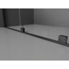 Mexen Velar stiklinė dušo sienelė Walk-in 140 x 200 cm, pilka 8 mm, juoda - 871-140-000-43-70