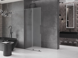 Mexen Velar stumdomas dušo sienelė Walk-in 100 x 200 cm, matinės 8 mm, gun gray šluostytas - 871-100-000-33-66