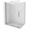 Mexen Velar dušo sienelė stumdomo tipo Walk-in 130 x 200 cm, matinė 8 mm, šlifuo grynas - 871-130-000-33-66