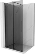 Mexen Velar stumdomas Walk-in dušo užtvara 70 x 200 cm, grafito 8 mm, šviesiai pilka šlifuota - 871-070-000-43-66