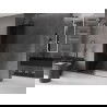 Mexen Velar dušo siena su stumdomaisiais elementais Walk-in 140 x 200 cm, grafitas 8 mm, gun gray šlifuotas - 871-140-000-43-66