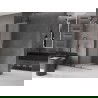 Mexen Velar stumdomoji Walk-in dušo siena 85 x 200 cm, matinė 8 mm, gun metal - 871-085-000-33-95