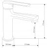 Mexen Sabre R74 vonios komplektas, juodas - 72103R74-70