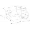 Mexen Sabre R72 vonios komplektas, juodas - 72103R72-70