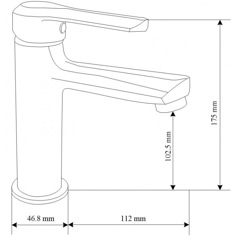 Mexen Sabre R62 vonios kambario komplektas, juodas - 72103R62-70