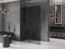 Mexen Velar walk-in dušo sienelė, 130 x 200 cm, grafito 8 mm, gun metal - 871-130-000-43-95