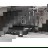 Mexen Velar dušas siena, slīdoša Walk-in 160 x 200 cm, grafīta 8 mm, gun metal - 871-160-000-43-95