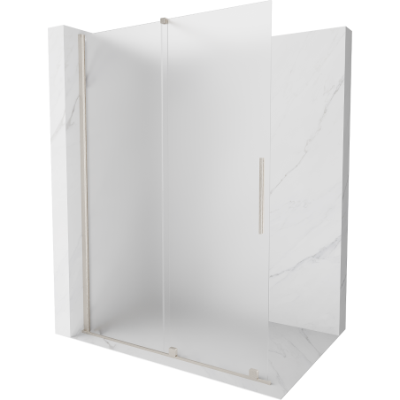 Mexen Velar stumdomoji dušo sienelė Walk-in 130 x 200 cm, matinė 8 mm, šlifuotas nikelis - 871-130-000-33-97