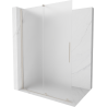 Mexen Velar stumdomoji dušo sienelė Walk-in 130 x 200 cm, matinė 8 mm, šlifuotas nikelis - 871-130-000-33-97
