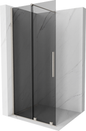 Mexen Velar Walk-in dušo siena 70 x 200 cm, grafitas 8 mm, šlifuotas nikelis - 871-070-000-43-97