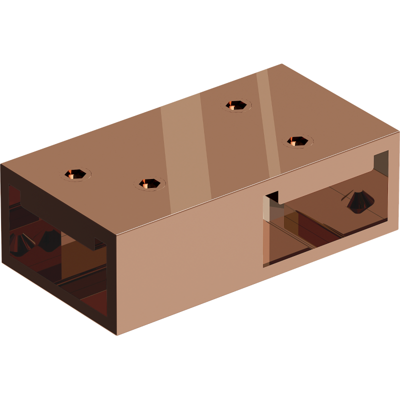 Mexen T jungtis sieniniams laikikliams, rožinis auksas - 800-09-60