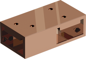 Mexen T jungtis sieniniams laikikliams, rožinis auksas - 800-09-60