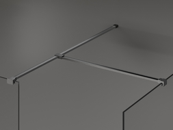 Mexen T jungtis sieniniams laikikliams, šlifuota pilka - 800-09-66