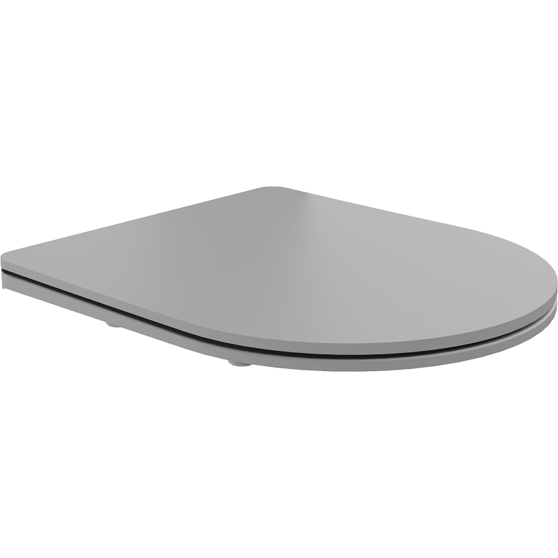 Mexen lėtai nusileidžianti slim sėdynė, duroplast, šviesiai pilka matinė - 39740061