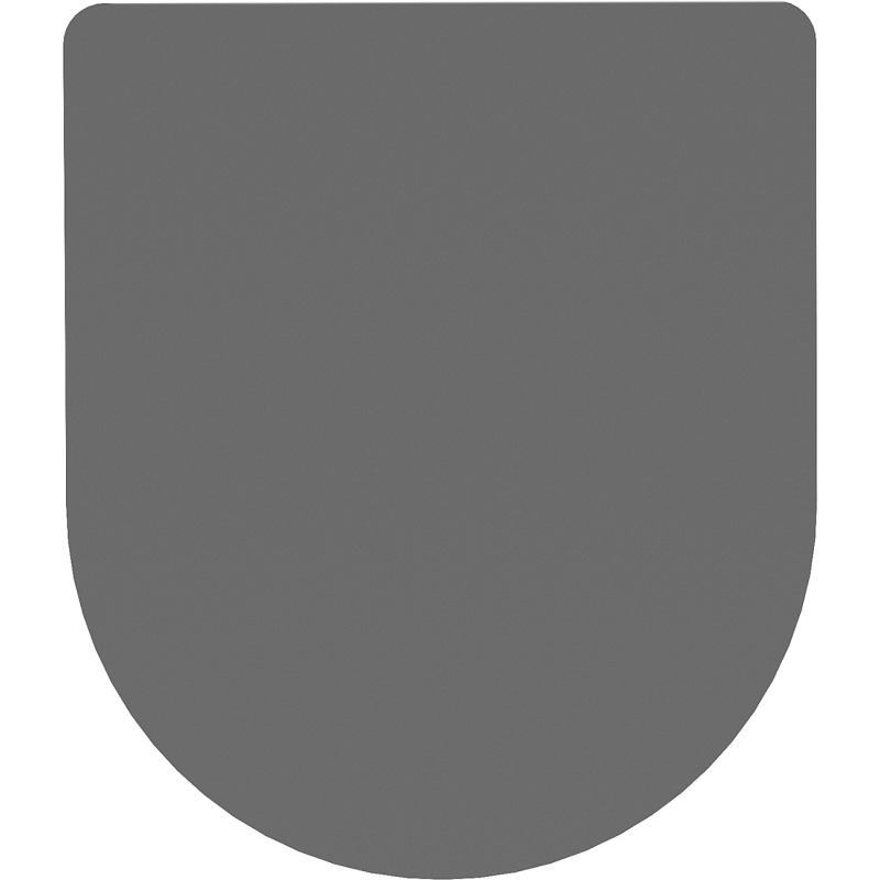 Mexen lėtai nusileidžiantis tualeto dangtis slim, duroplastikas, tamsiai pilka matinė - 39740071