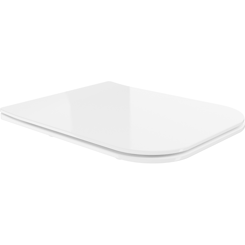 Mexen Madox lėtai nusileidžianti slim dangtis, duroplast, balta blizgi - 39154000