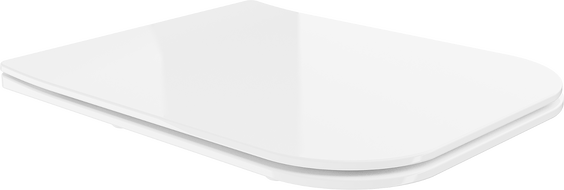 Mexen Madox lėtai nusileidžianti slim dangtis, duroplast, balta blizgi - 39154000