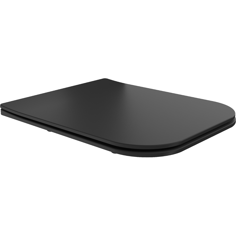 Mexen Madox lėtai nusileidžiantis plonas dangtis, duroplastikas, juodas matinis - 39154085