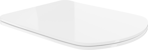 Mexen Vito lėtai nusileidžianti plona sėdynė, duroplastikas, blizganti balta - 39174000