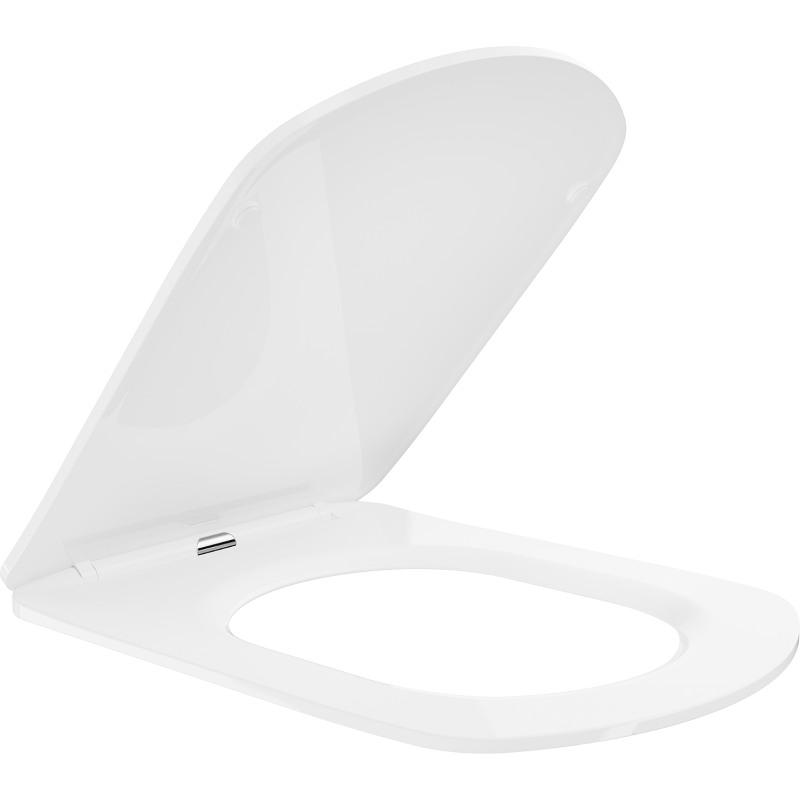 Mexen Vito lėtai nusileidžianti plona sėdynė, duroplastikas, blizganti balta - 39174000