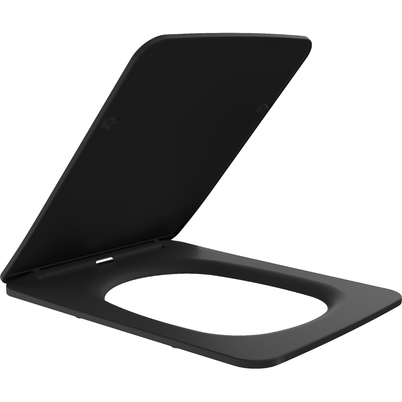 Mexen Vera lėtai nusileidžiantis plonas dangtis, duroplastikas, juodai matinė - 39164085