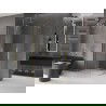Mexen Velar L Duo stumdoma dušo kabina 100 x 90 cm, skaidri, auksinė matinė - 871-100-090-02-03-55