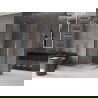 Mexen Velar L Duo stumdomas dušo kabinas 100 x 90 cm, skaidrus, šlifuotas varis - 871-100-090-02-03-65