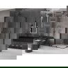 Mexen Velar L Duo stumdomo dušo kabina 100 x 90 cm, skaidri, juoda - 871-100-090-02-03-70