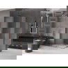 Mexen Velar L Duo stumdomas dušo kabina 90 x 80 cm, šerkšnas, rožinis auksas - 871-090-080-02-33-60
