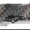 Mexen Velar L Duo stumdomas dušo kabina 90 x 80 cm, matinis, juodas - 871-090-080-02-33-70