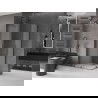 Mexen Velar L Duo dušo kabina su stumdomomis durimis 100 x 90 cm, matinė, gun metal - 871-100-090-02-33-95