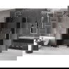 Mexen Velar L Duo slankiojanti dušo kabina 90 x 80 cm, grafitas, chromas - 871-090-080-02-43-01