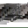 Mexen Velar L Duo stumdoma dušo kabina 90 x 80 cm, grafitas, auksinė - 871-090-080-02-43-50