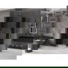 Mexen Velar L Duo slankiojanti dušo kabina 90 x 80 cm, grafitas, šlifuotas auksas - 871-090-080-02-43-55