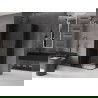 Mexen Velar L Duo stumdoma dušo kabina 90 x 80 cm, grafitas, juoda - 871-090-080-02-43-70
