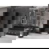 Mexen Velar L Duo slankiojanti dušo kabina 90 x 80 cm, grafitas, gunmetal - 871-090-080-02-43-95
