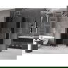 Mexen Velar L Duo stumdoma dušo kabina 90 x 80 cm, grafitas, šlifuotas nikelis - 871-090-080-02-43-97