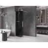 Mexen Velar dušo sienelė slidžiai atidaroma Walk-in 140 x 200 cm, grafitas 8 mm, balta - 871-140-000-43-20