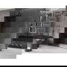 Mexen Velar dušas siena, slīdoša Walk-in 160 x 200 cm, grafīta 8 mm, gun metal - 871-160-000-43-95